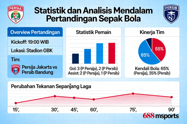 Halaman statistik dan analisis mendalam untuk pertandingan sepak bola di platform M88 msports